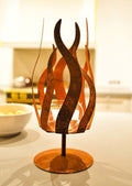 Windlicht "Flamme" aus Edelrost