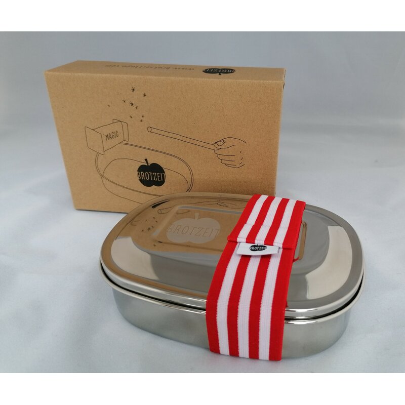 Brotzeit "MAGIC" Lunchbox mit herausnehmbarer Unterteilung, aus Edelstahl