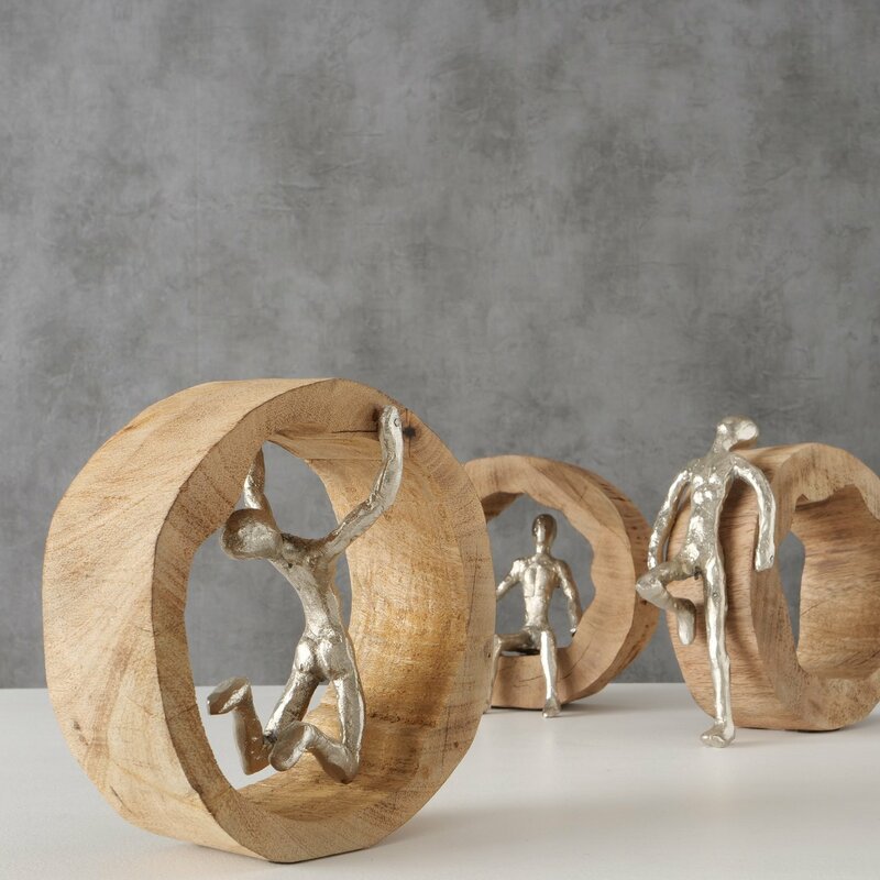 Dekoaufsteller Moving, 3-fach sortiert, aus Holz