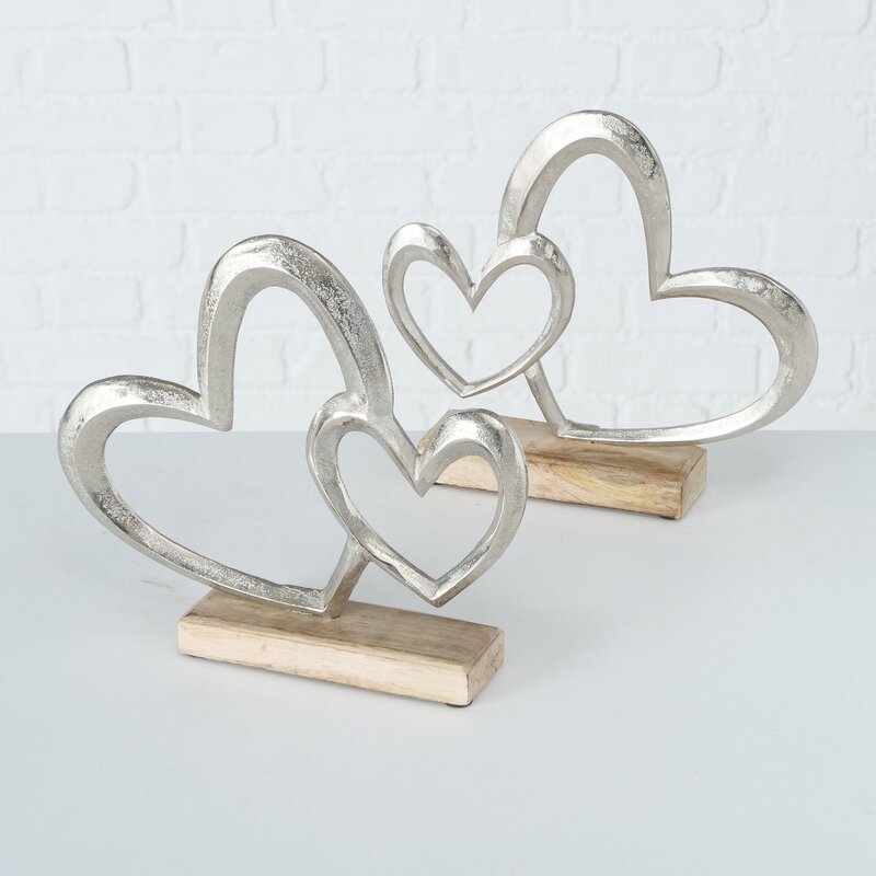 Dekoherz "Miora" aus Holz und Aluminium in 2 Ausführungen