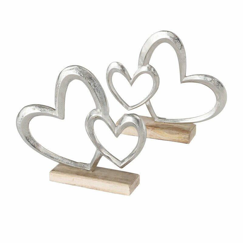Dekoherz "Miora" aus Holz und Aluminium in 2 Ausführungen
