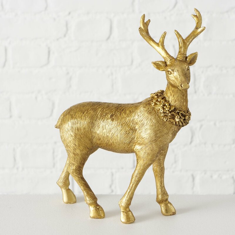 Hirsch "Dalilah", stehend, goldfarbig