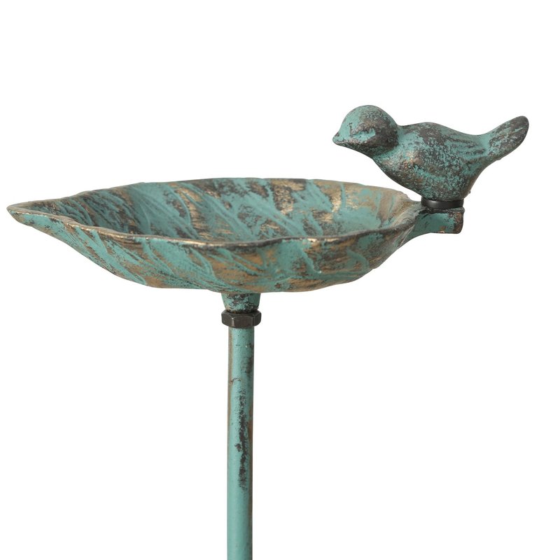 Vogeltränke/-bad "Karla", 2-fach sortiert, Antikgold, Braun und Türkis