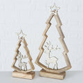 Weihnachtsbaumaufsteller "Ranea", im 2-teiligem Set, mit Hirsch und Stern