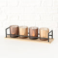 Windlicht "Mersey", 5-teilig aus Glas