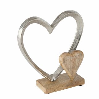 Dekoaufsteller Herz Carolyn,  22 cm hoch