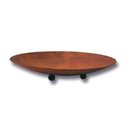Schale aus Edelrost 50 cm Durchmesser, auf Kugeln