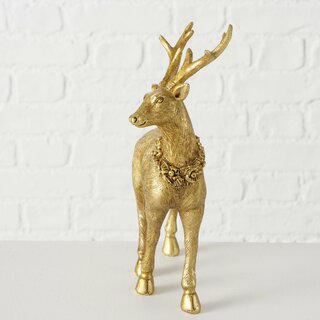 Hirsch Dalilah,stehend,  Figur rechts, goldfarbig