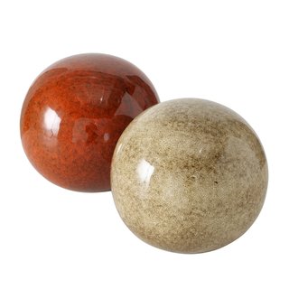 Dekokugel Jany, Beige, 18 cm Durchmesser