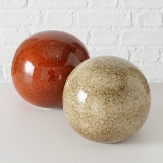 Dekokugel Jany, Rotbraun, 18 cm Durchmesser