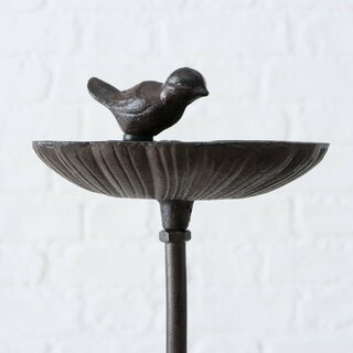 Vogeltränke/ -bad aus Gusseisen, 98 cm hoch, 2 fach sortiert, im Vintage Design