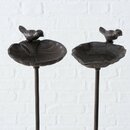 Vogeltrnke/ -bad aus Gusseisen, 98 cm hoch, 2 fach...