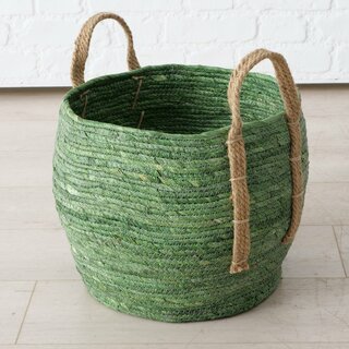 Dekokorb Takeo, im 3-teiligem Set, aus Maisblatt und Jute