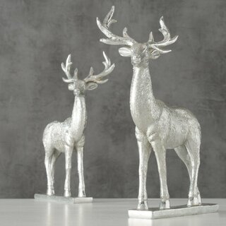 Hirsch Dekofigur Drago, in 2 verschiedenen Ausfhrungen, aus Kunstharz