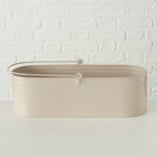 Pflanztopf Derby, im 2-teiligem Set, aus lackiertem Zink