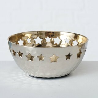 Dekoschale Shena, im 2teiligem Set, mit Sternenmuster, 2 verschiedene Ausf�hrungen Gold