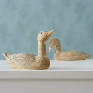 Entenfigur Deliana aus Naturholz, 2-fach sortiert Ente Rechts